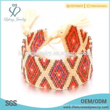 Neue Ankunft böhmische Schmucksache-Versorgungsmaterialien rote Farbe boho Armbänder wholesale böhmisches Armband